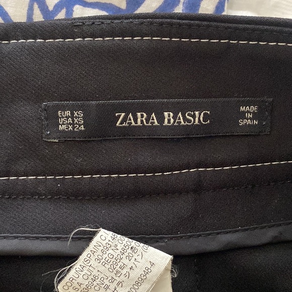 Zara, midi wrap/pencil black skirt in size XS - Picture 7 of 7